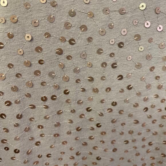 GARNET HILL Dress‎ Medium Knit Maxi Sequin Crossover Bust Elastic Waist Leg Slit - Picture 10 of 14